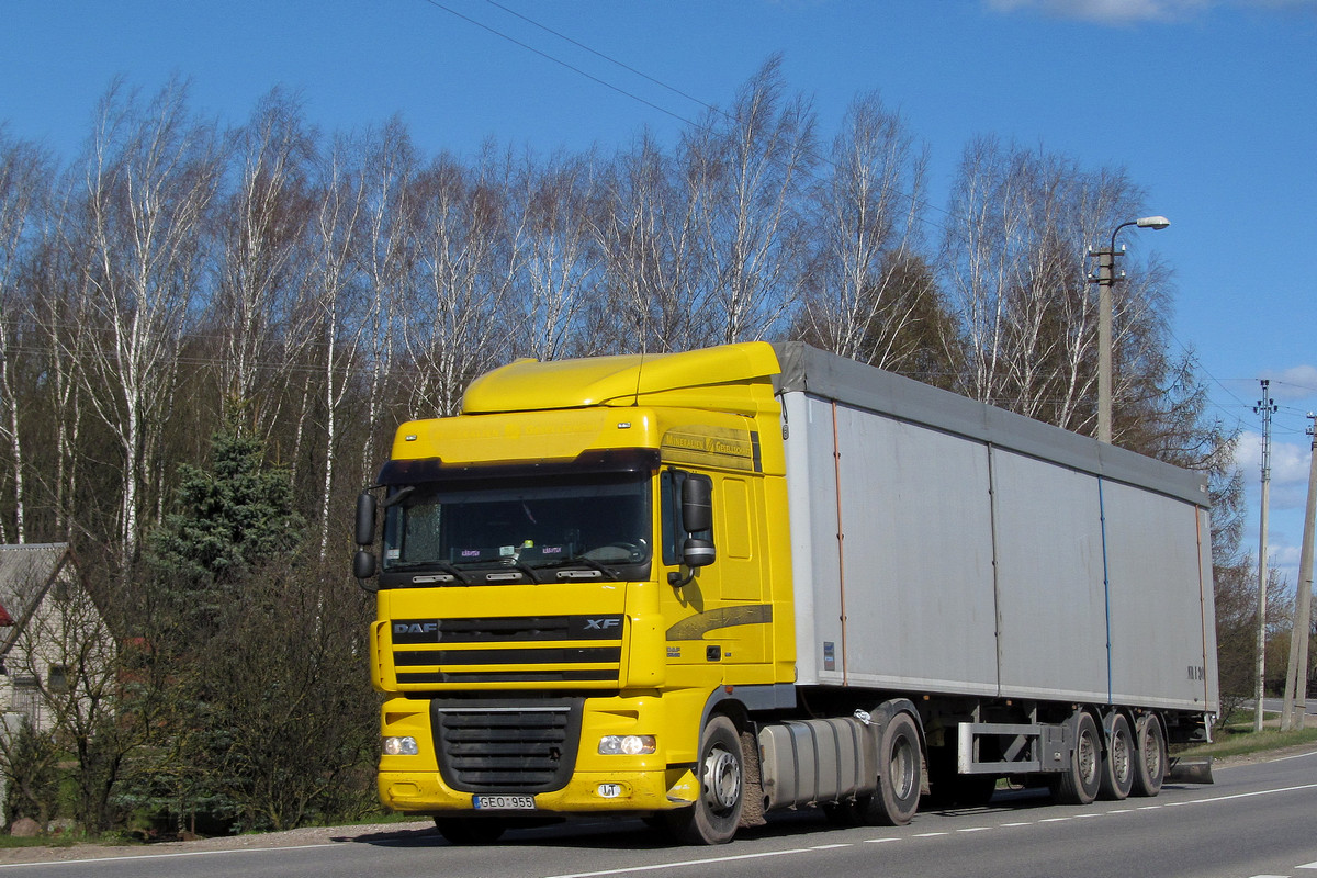 Литва, № GEO 955 — DAF XF105 FT