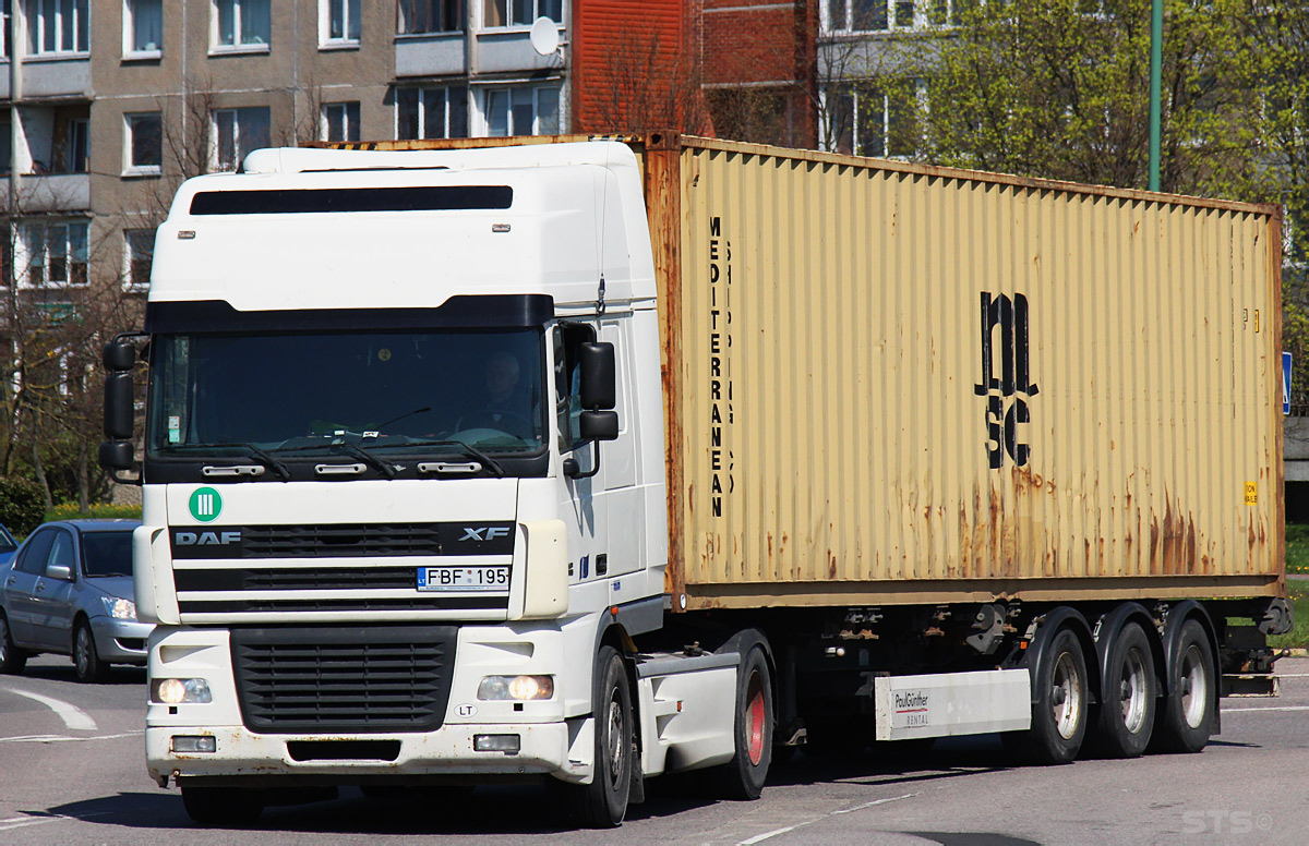 Литва, № FBF 195 — DAF XF95 FT