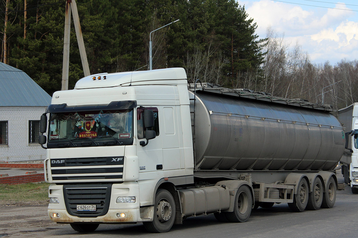 Волгоградская область, № С 626 ОТ 34 — DAF XF105 FT