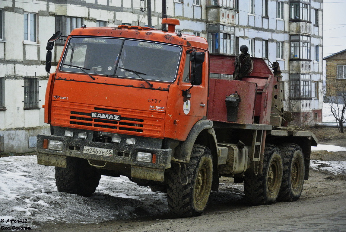 Сахалинская область, № К 246 ХЕ 65 — КамАЗ-43118-15 [43118R]