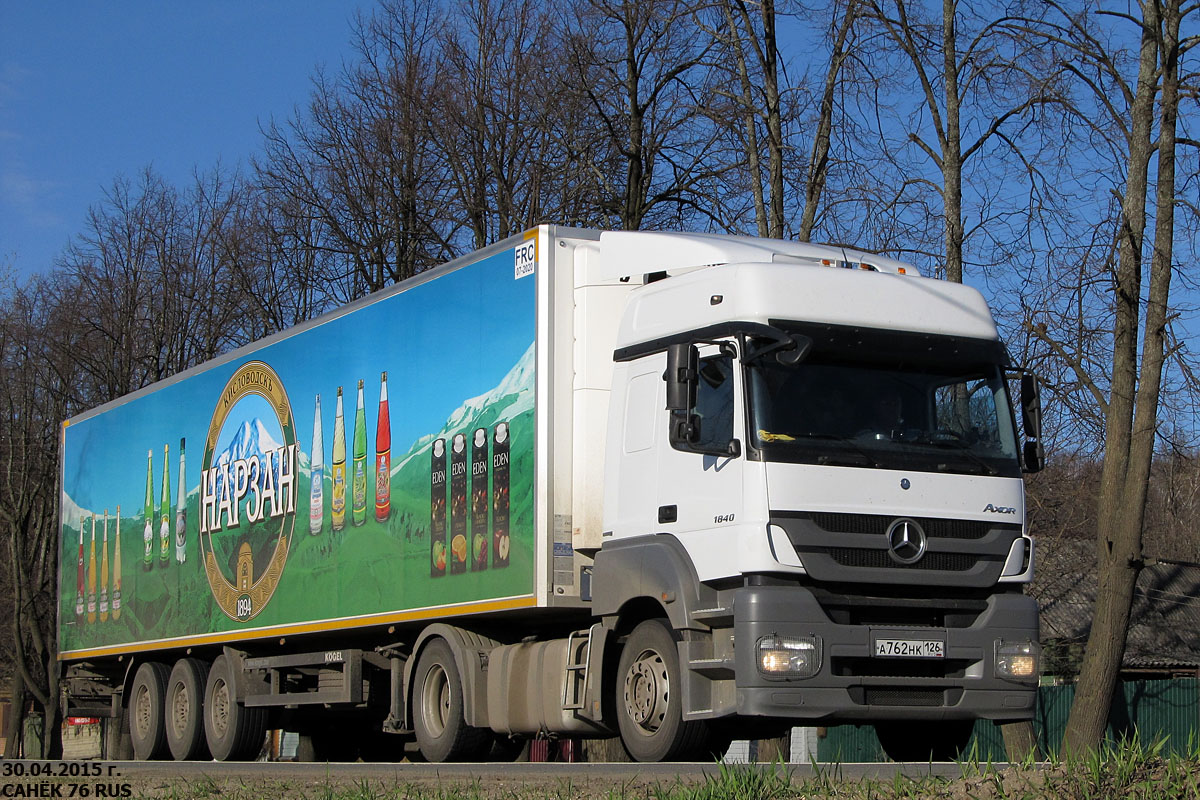 Ставропольский край, № А 762 НК 126 — Mercedes-Benz Axor 1840