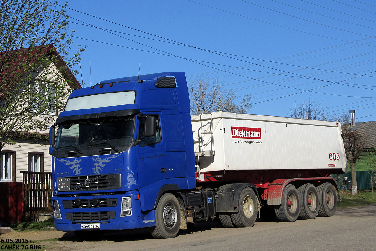 Псковская область, № К 240 КВ 60 — Volvo ('2002) FH12.460