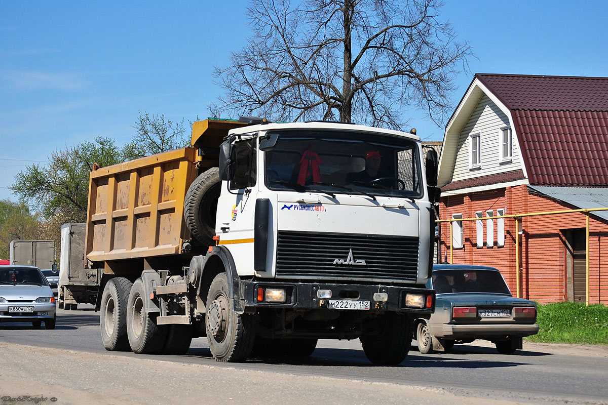 Нижегородская область, № М 222 УУ 152 — МАЗ-5516A5