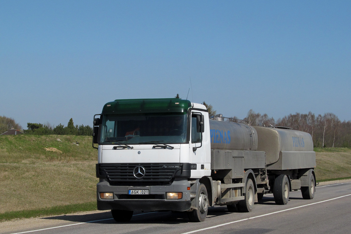 Литва, № AGK 021 — Mercedes-Benz Actros ('1997) 1835