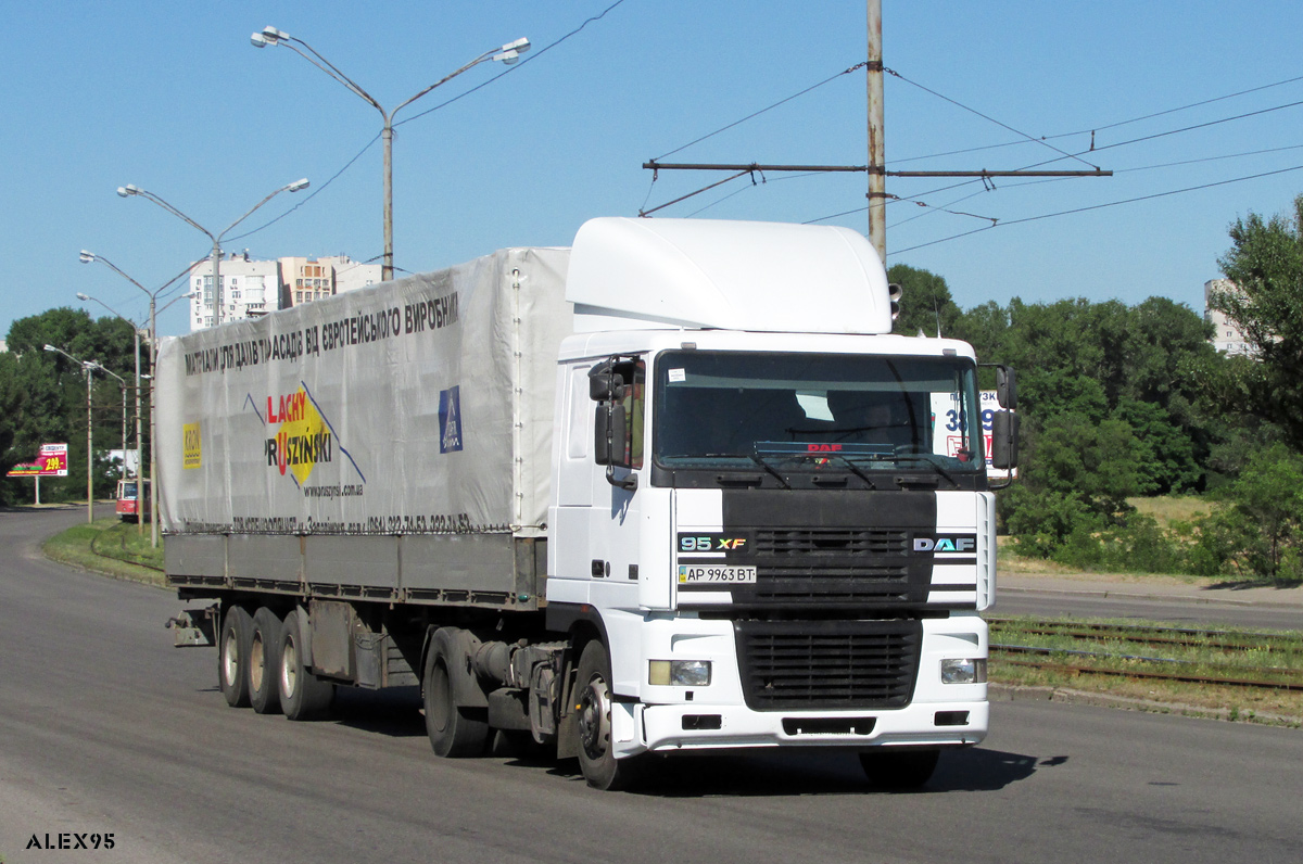 Запорожская область, № АР 9963 ВТ — DAF 95XF FT