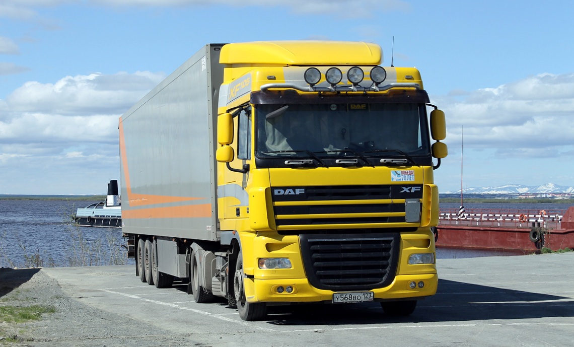 Краснодарский край, № У 568 ВО 123 — DAF XF105 FT