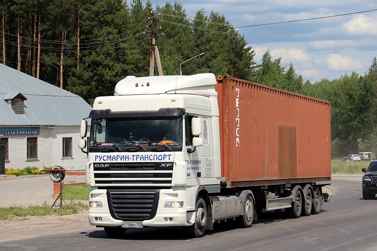 Краснодарский край, № Р 718 ВР 123 — DAF XF105 FT