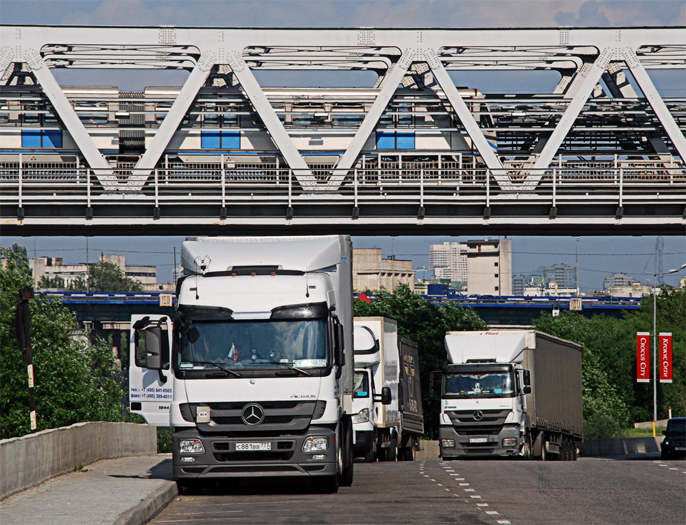 Москва, № С 881 ВВ 777 — Mercedes-Benz Actros ('2009) 1844; Московская область — Разные фотографии (Автомобили)