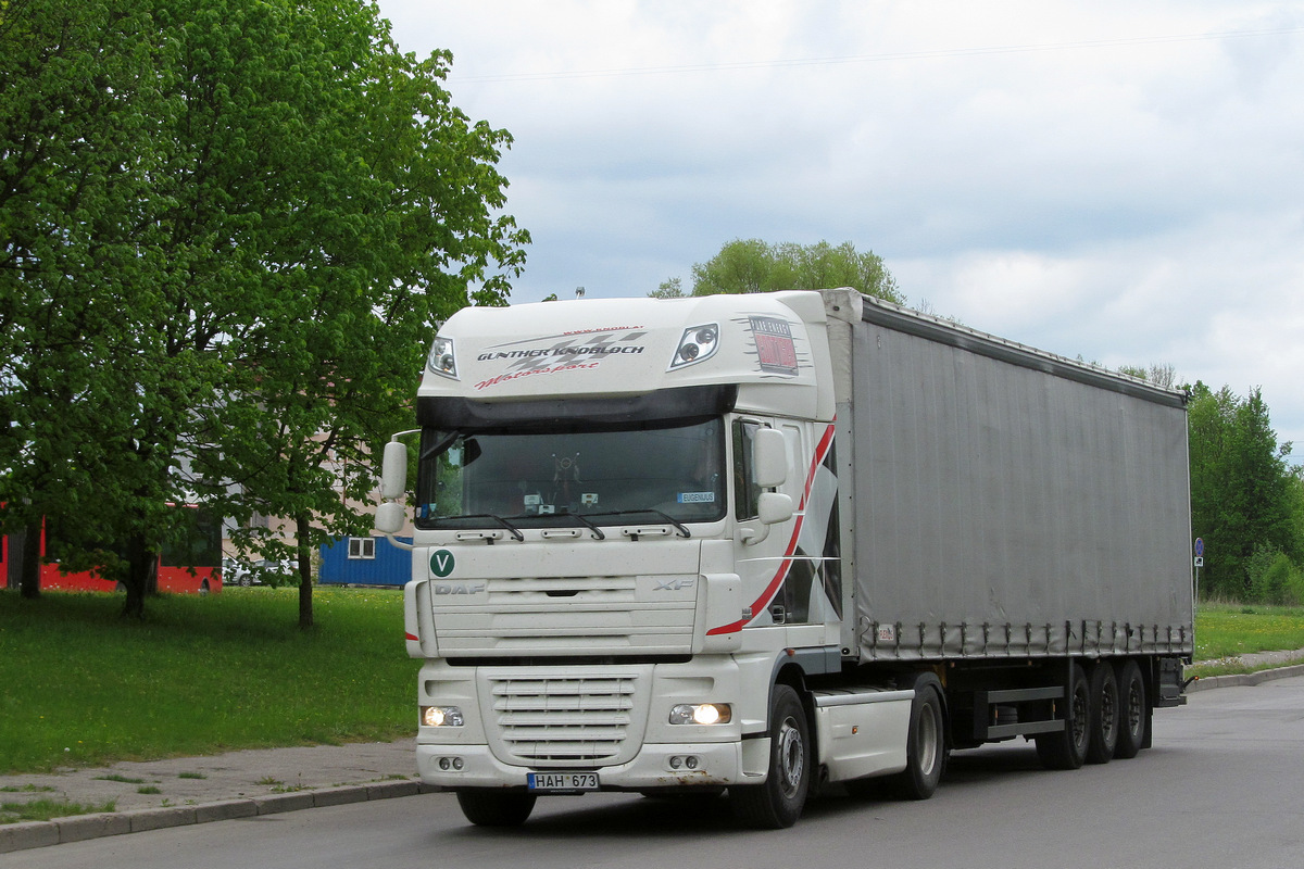 Литва, № HAH 673 — DAF XF105 FT