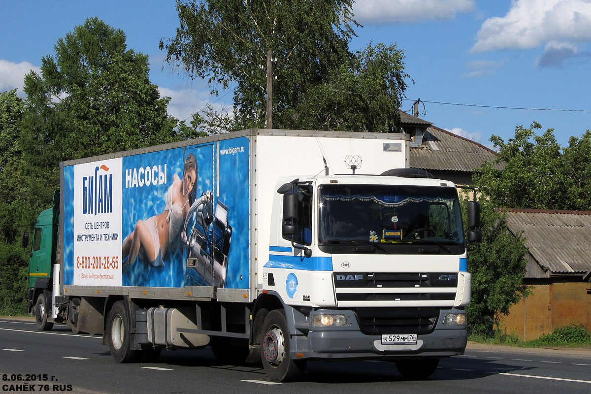 Ярославская область, № К 529 ММ 76 — DAF CF75 FA