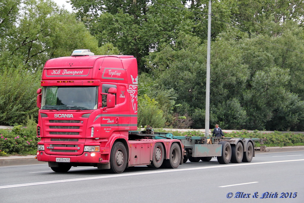 Тверская область, № К 603 РМ 69 — Scania ('2009) R500