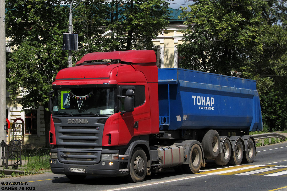 Ярославская область, № М 752 ВН 76 — Scania ('2004) R400