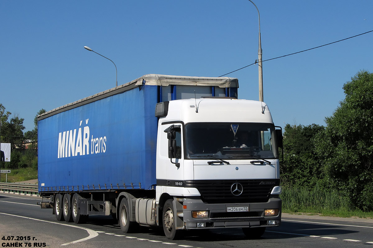 Брянская область, № М 206 ВМ 32 — Mercedes-Benz Actros ('1997) 1840