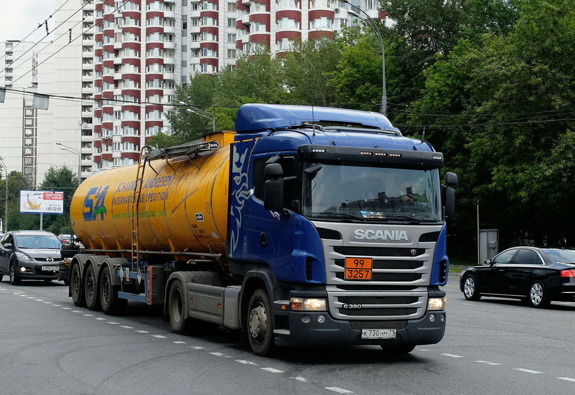 Тульская область, № К 730 НМ 71 — Scania ('2009) G380