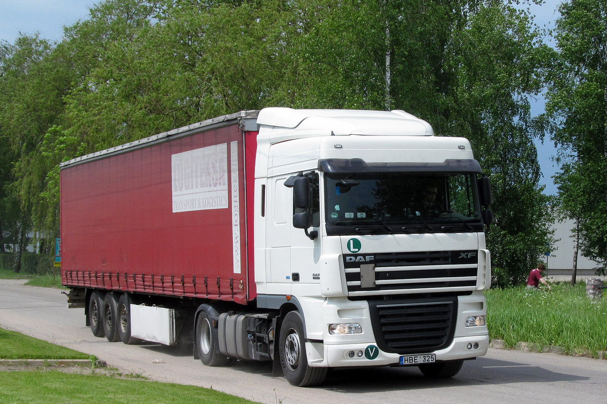 Литва, № HBE 325 — DAF XF105 FT