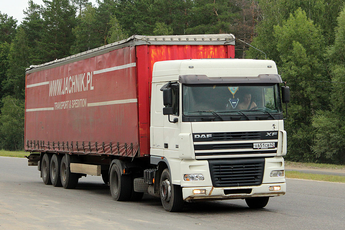 Рязанская область, № Х 651 СВ 62 — DAF XF95 FT