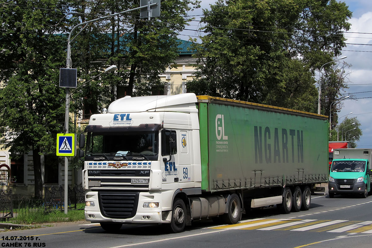 Москва, № В 409 КА 197 — DAF XF105 FT