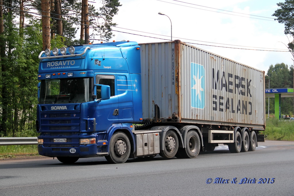 Санкт-Петербург, № В 580 НО 98 — Scania ('1996) R114L