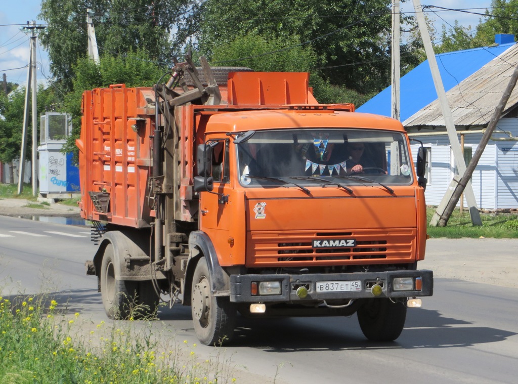 Курганская область, № В 837 ЕТ 45 — КамАЗ-43253 (общая модель)