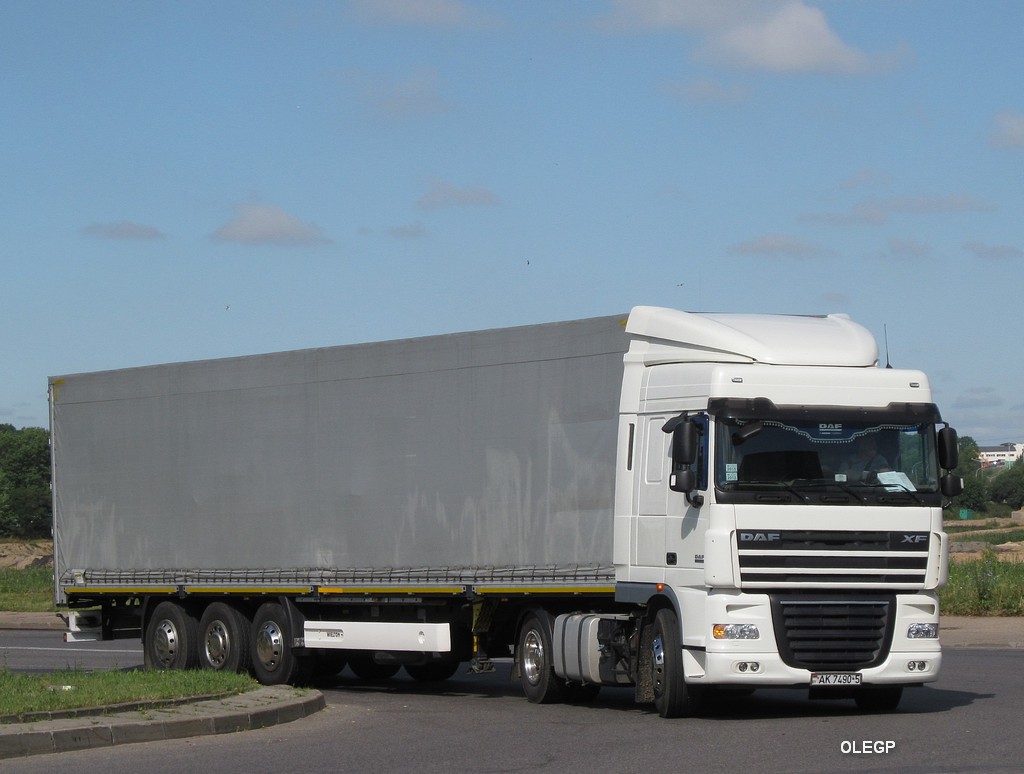 Минская область, № АК 7490-5 — DAF XF105 FT