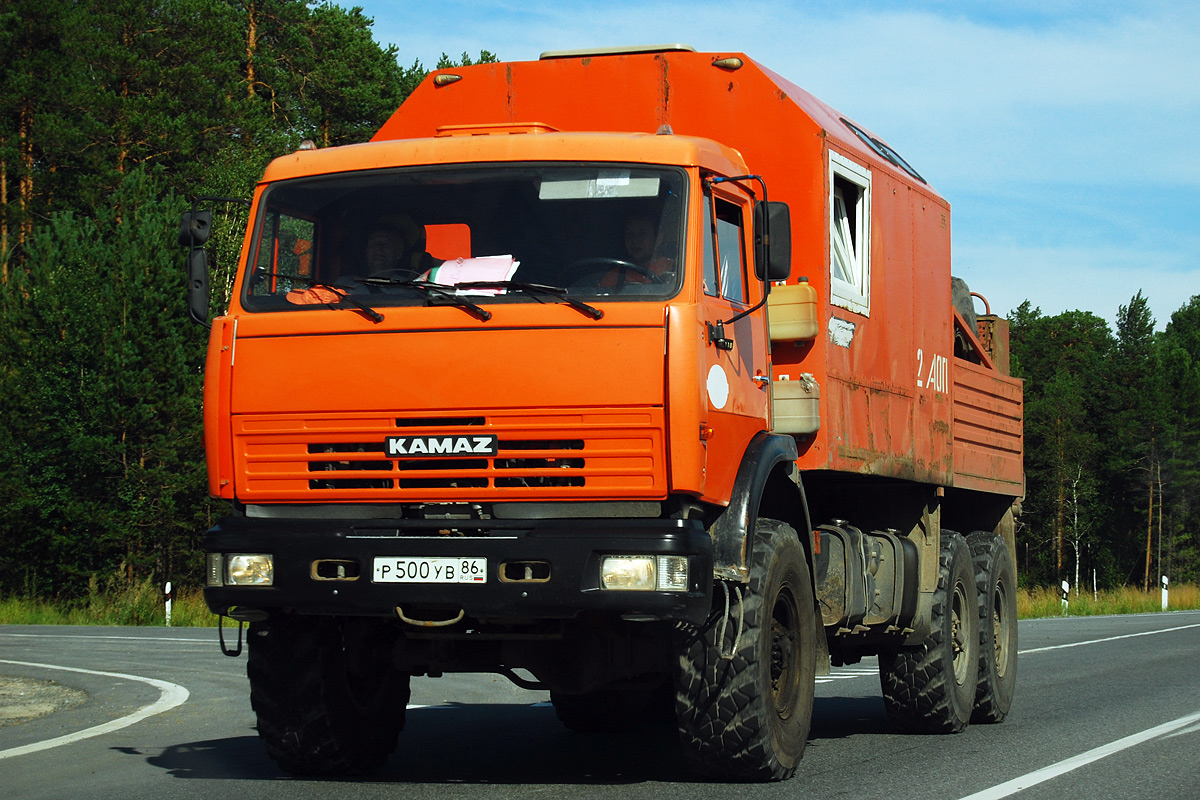 Ханты-Мансийский автоном.округ, № Р 500 УВ 86 — КамАЗ-43118 (общая модель)