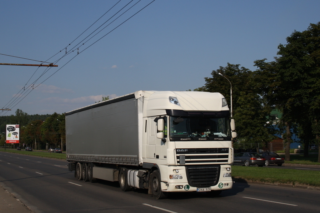 Литва, № GNA 929 — DAF XF105 FT