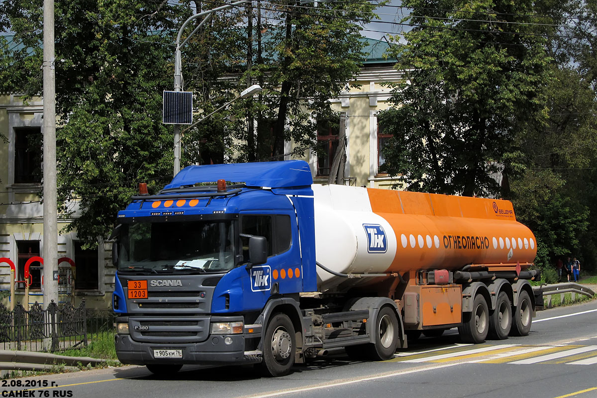 Ярославская область, № Т 905 КМ 76 — Scania ('2004) P380