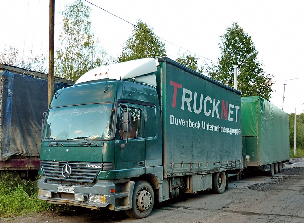 Костромская область, № М 990 УР 44 — Mercedes-Benz Actros ('1997)