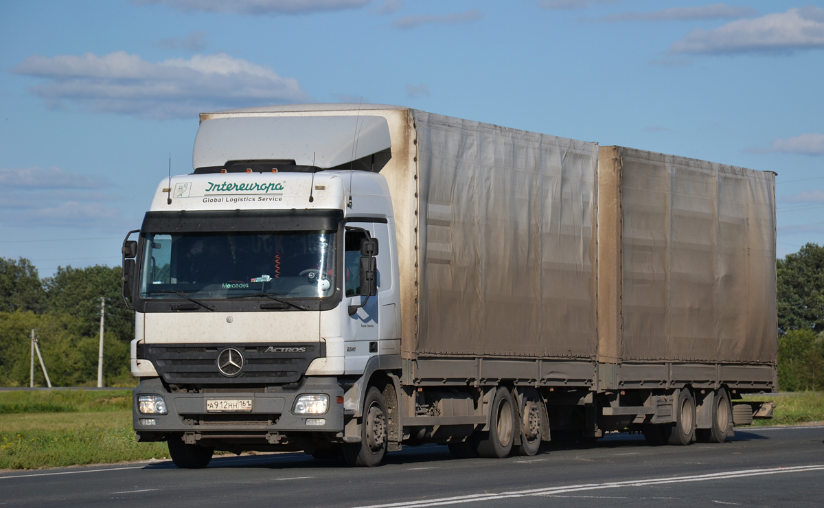 Ростовская область, № А 912 НН 161 — Mercedes-Benz Actros ('2003) 2541