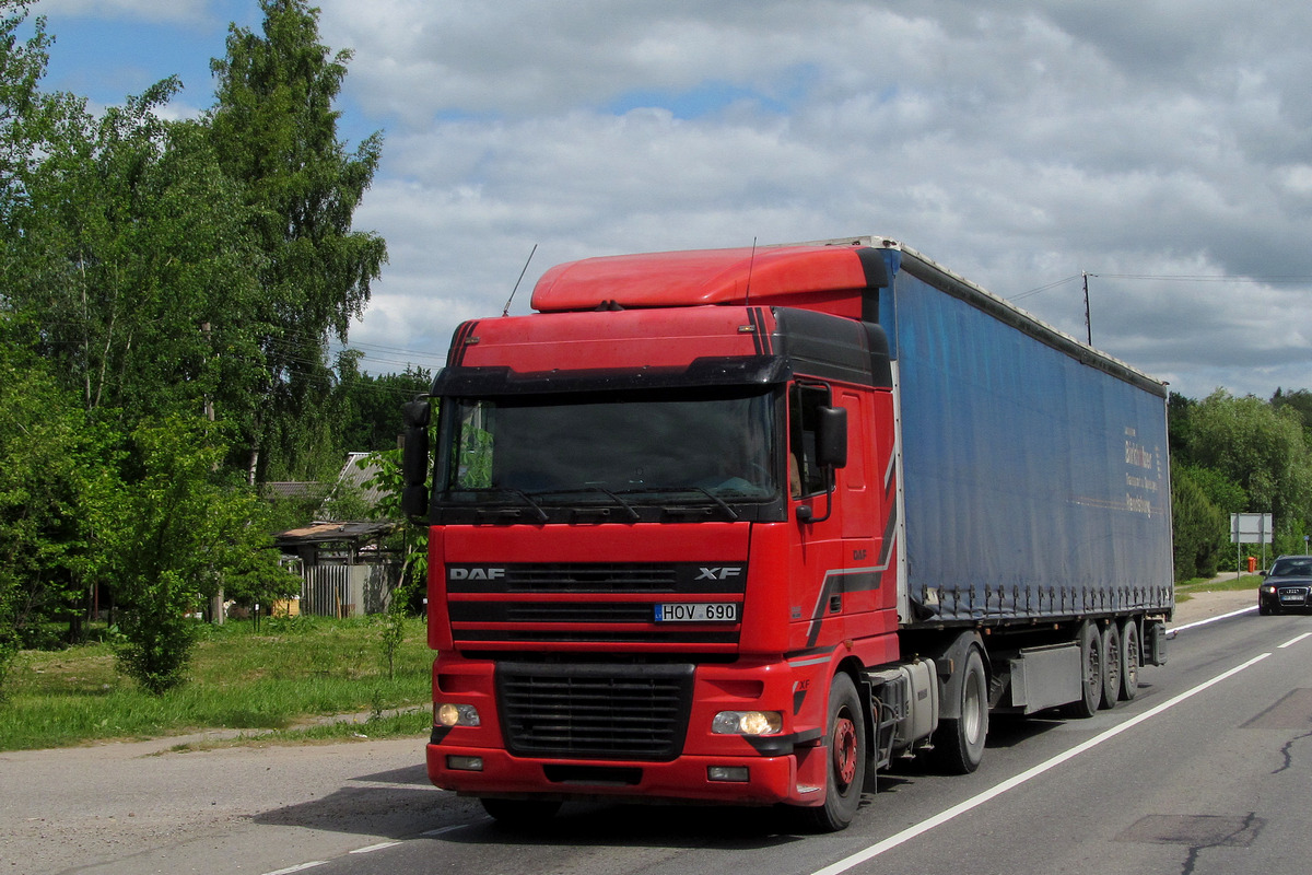 Литва, № HOV 690 — DAF XF95 FT