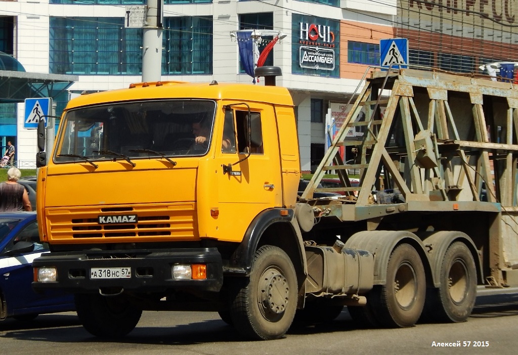 Орловская область, № А 318 НС 57 — КамАЗ-54115 (общая модель)