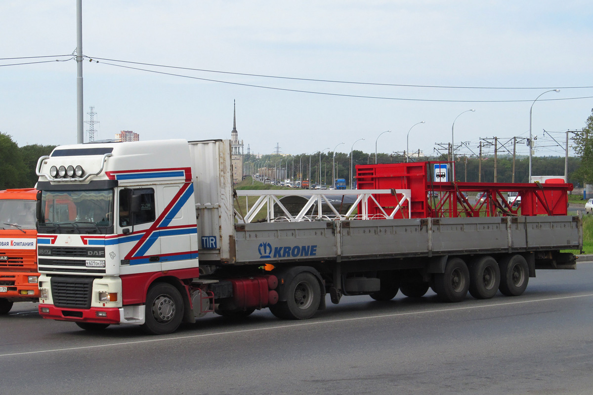 Владимирская область, № К 601 ОН 33 — DAF 95XF FT