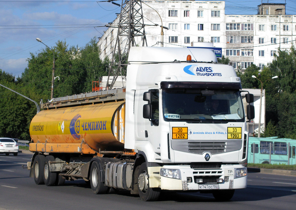 Нижегородская область, № К 747 ОС 152 — Renault Premium ('2006)