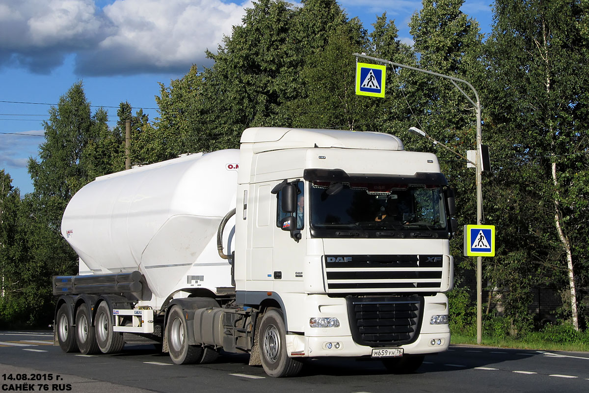 Ярославская область, № М 659 УН 76 — DAF XF105 FT