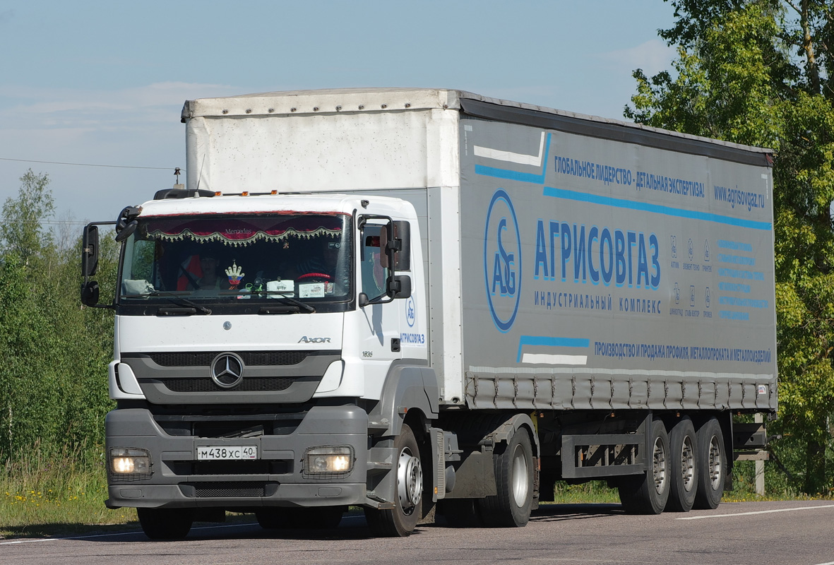 Калужская область, № М 438 ХС 40 — Mercedes-Benz Axor 1835