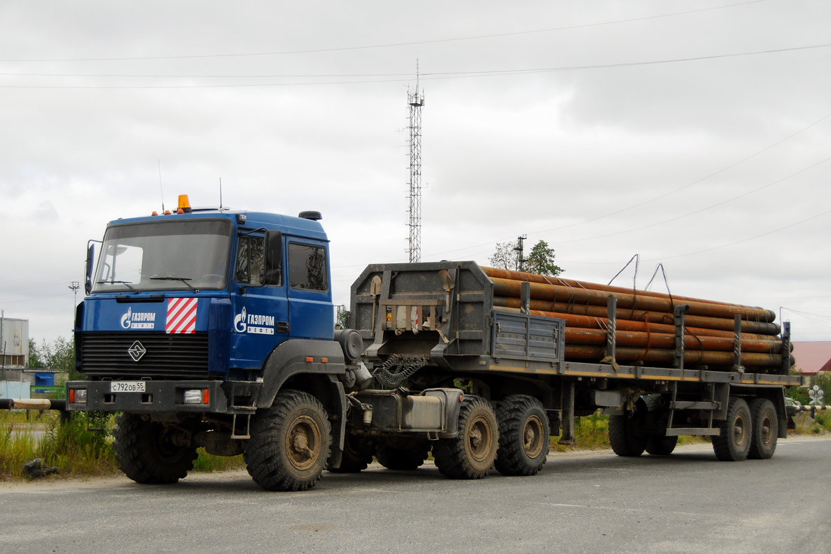 Омская область, № С 792 ОВ 55 — Урал-44202-80