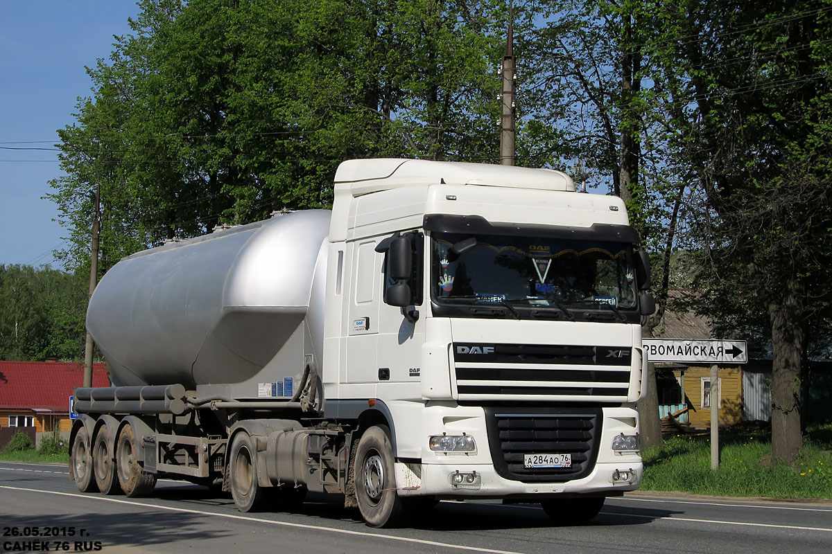 Ярославская область, № А 284 АО 76 — DAF XF105 FT