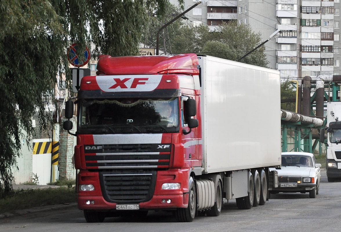 Омская область, № С 443 АС 55 — DAF XF105 FT