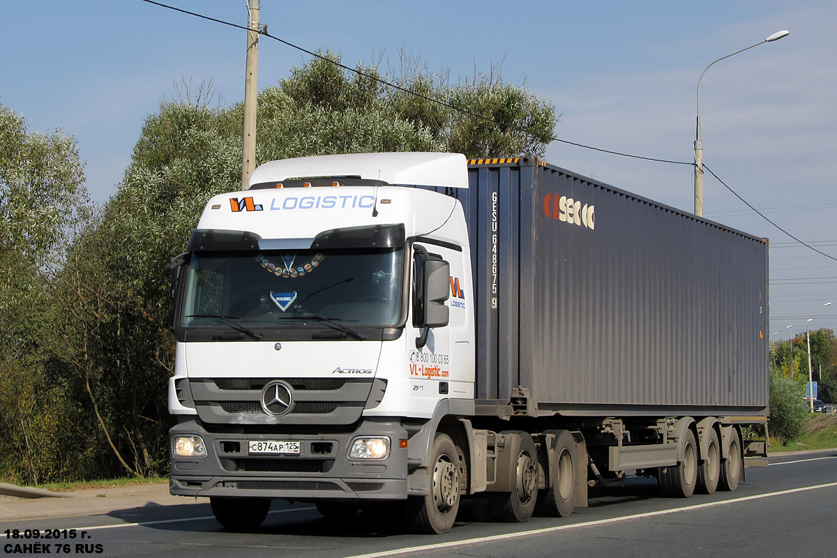 Приморский край, № С 874 АР 125 — Mercedes-Benz Actros ('2009) 2541