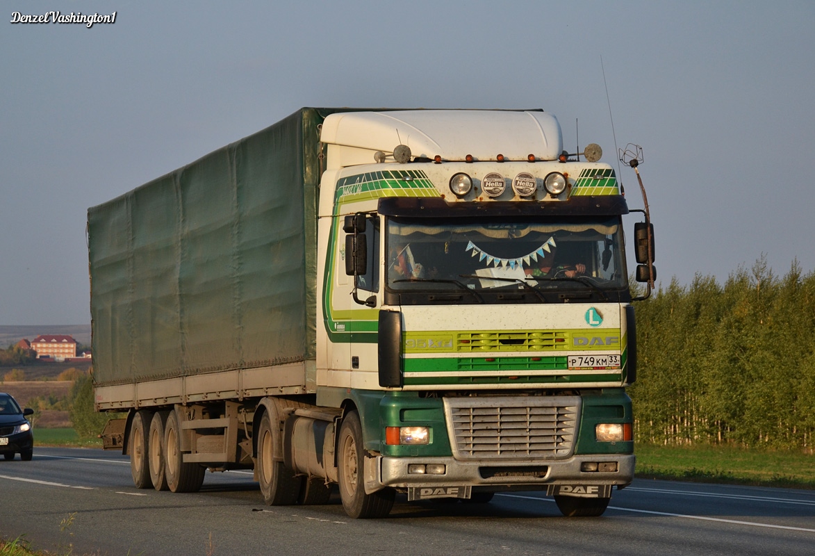 Владимирская область, № Р 749 КМ 33 — DAF 95XF FT