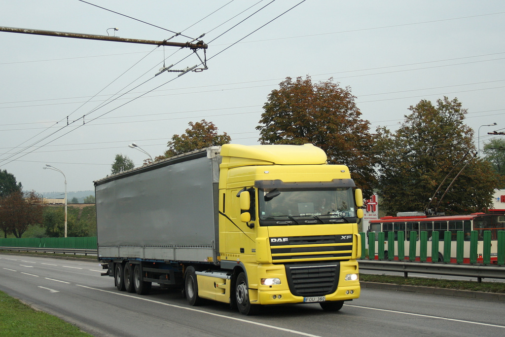 Литва, № FOU 362 — DAF XF105 FT