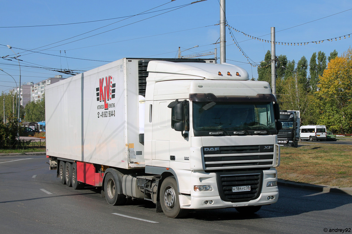 Пензенская область, № Н 184 УС 58 — DAF XF105 FT