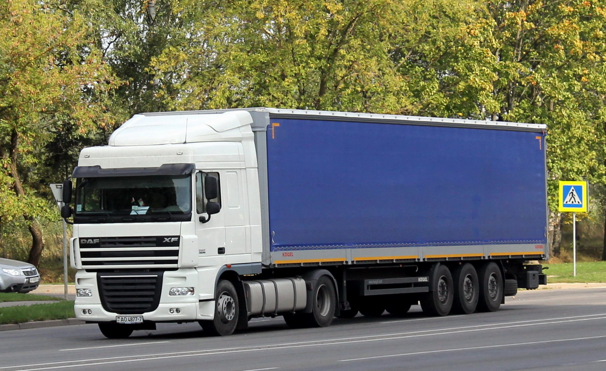 Минск, № АО 4877-7 — DAF XF105 FT