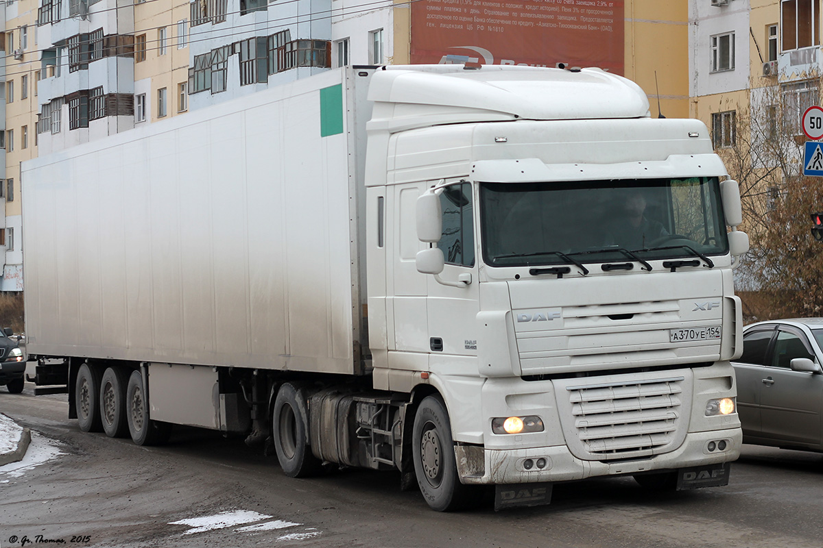 Новосибирская область, № А 370 УЕ 154 — DAF XF105 FT