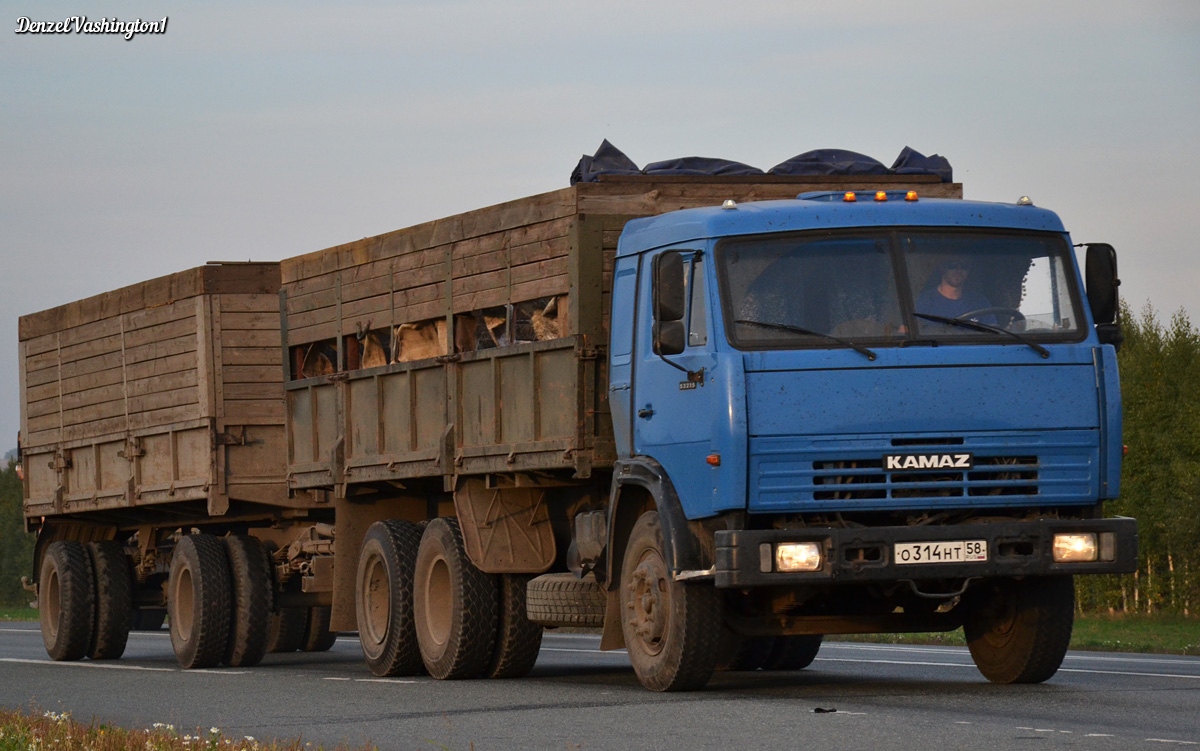 Пензенская область, № О 314 НТ 58 — КамАЗ-53215-13 [53215N]