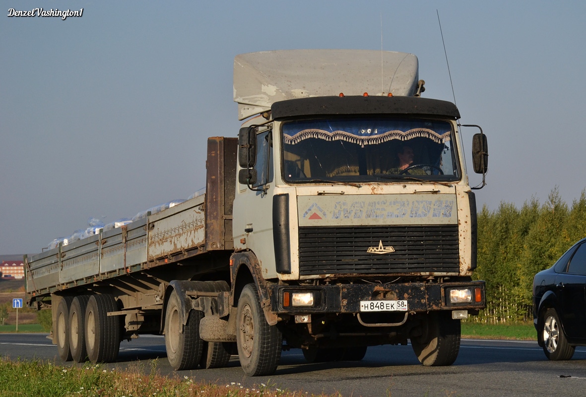 Пензенская область, № Н 848 ЕК 58 — МАЗ-5432 (общая модель)