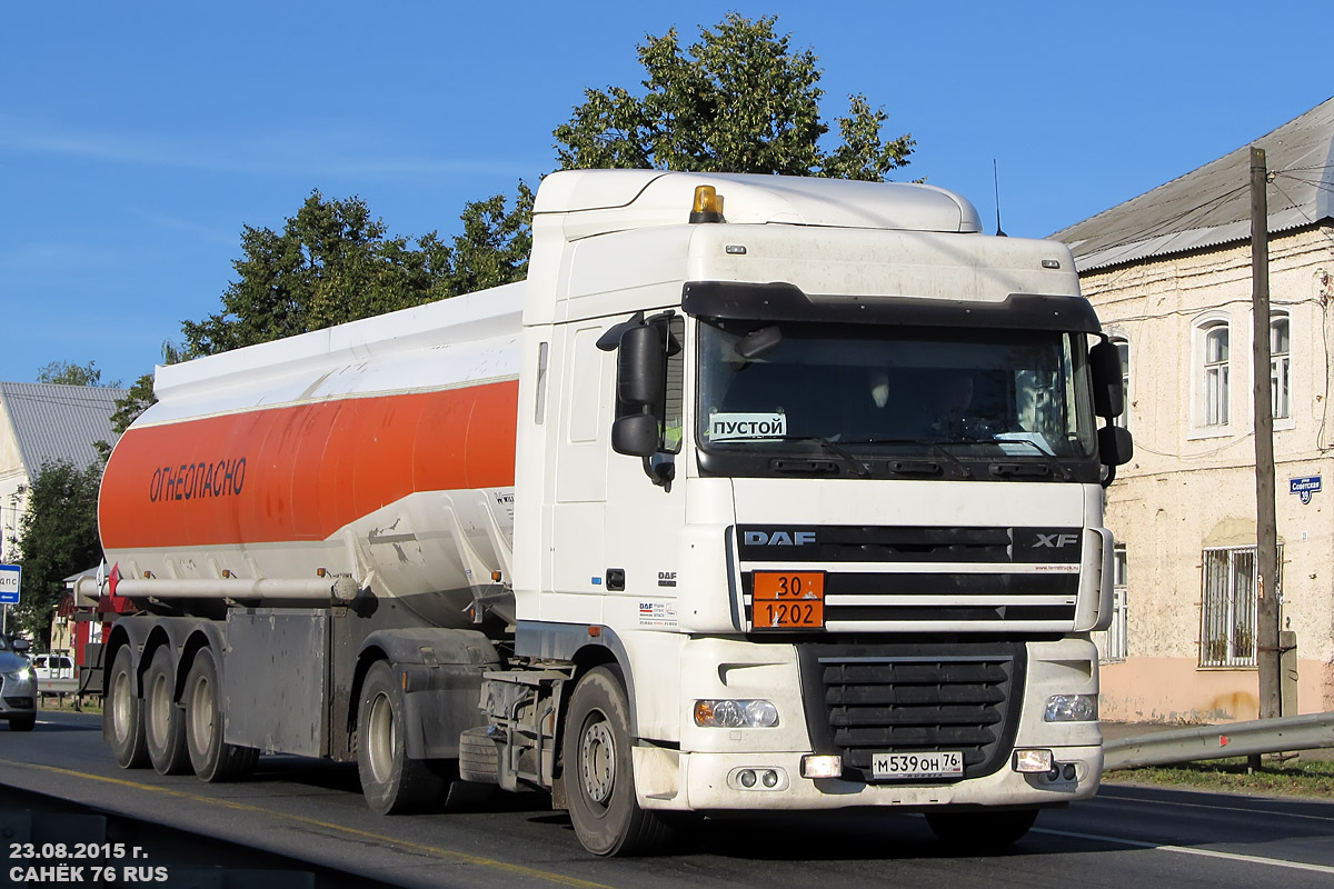 Ярославская область, № М 539 ОН 76 — DAF XF105 FT