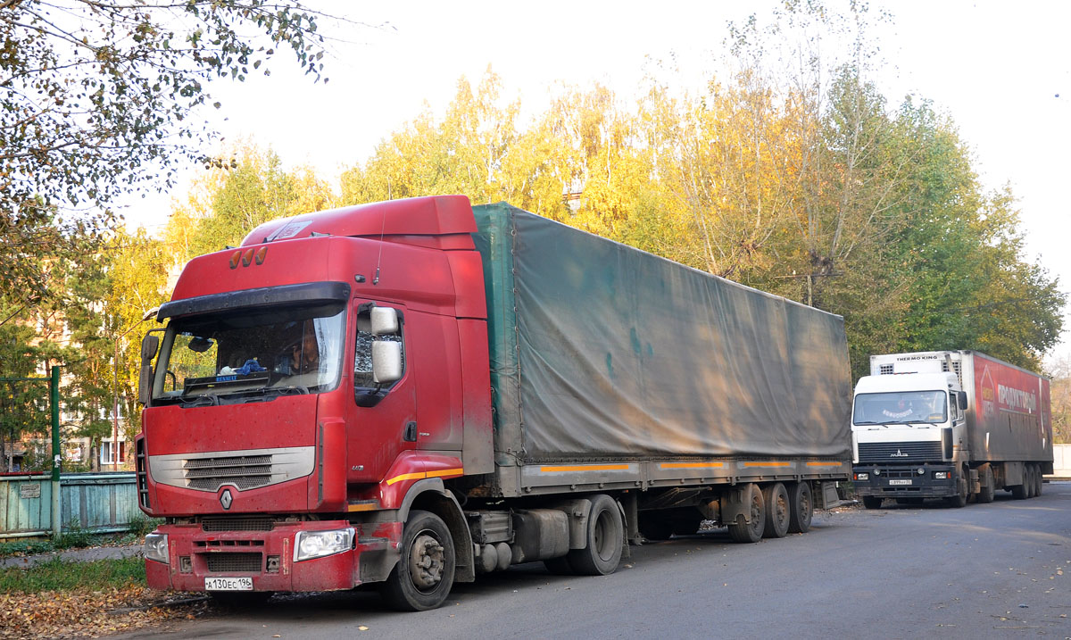 Свердловская область, № А 130 ЕС 196 — Renault Premium ('2006)