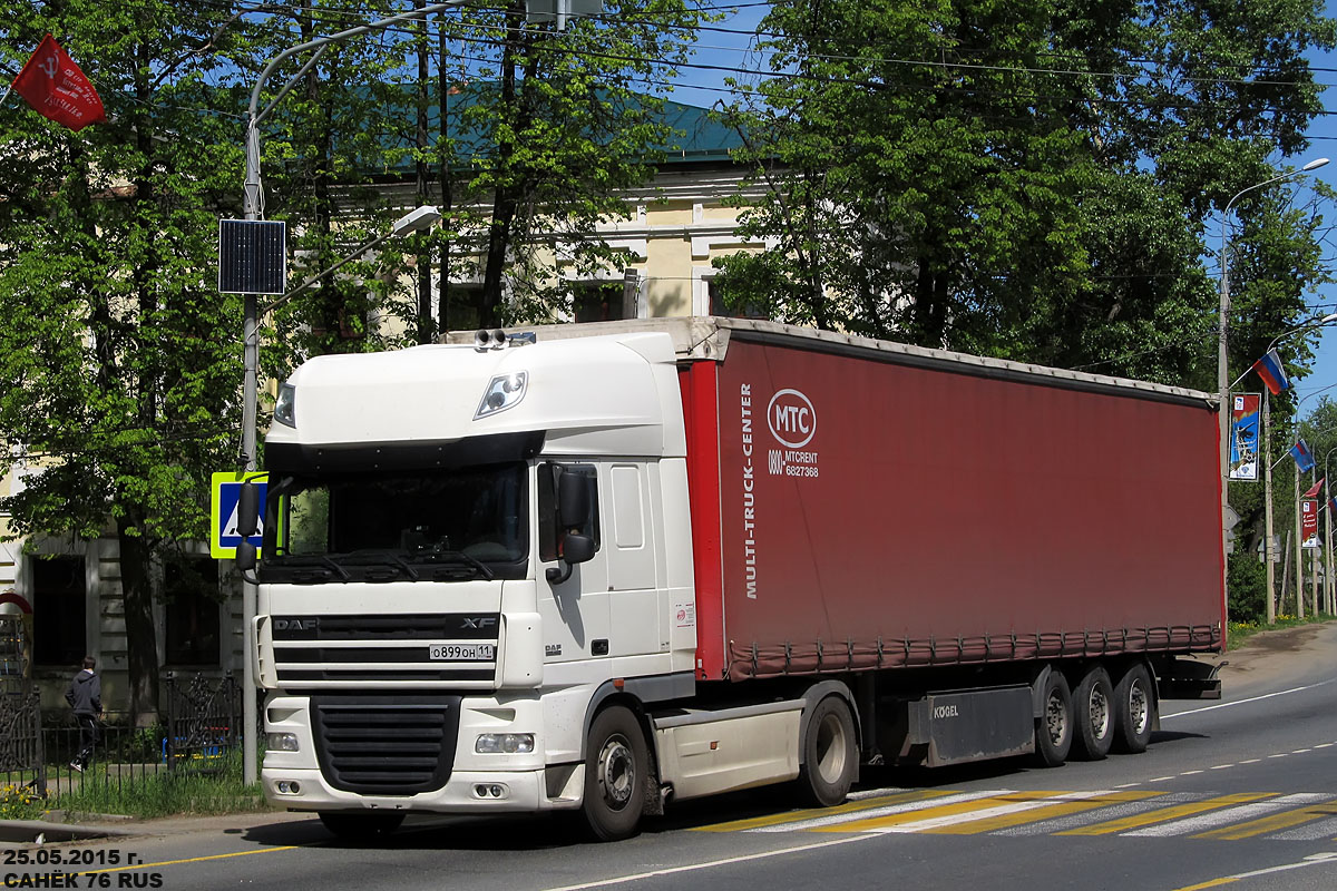 Коми, № О 899 ОН 11 — DAF XF105 FT