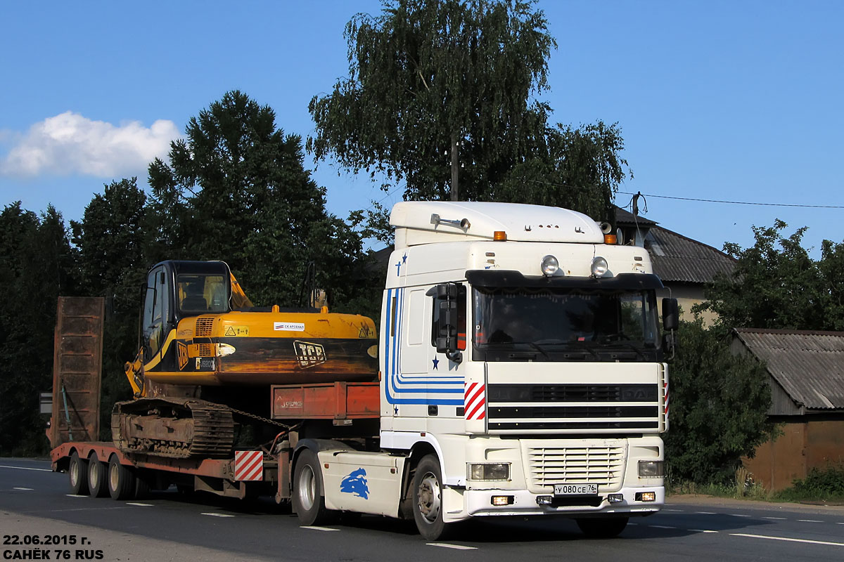 Ярославская область, № У 080 СЕ 76 — DAF 95XF FT